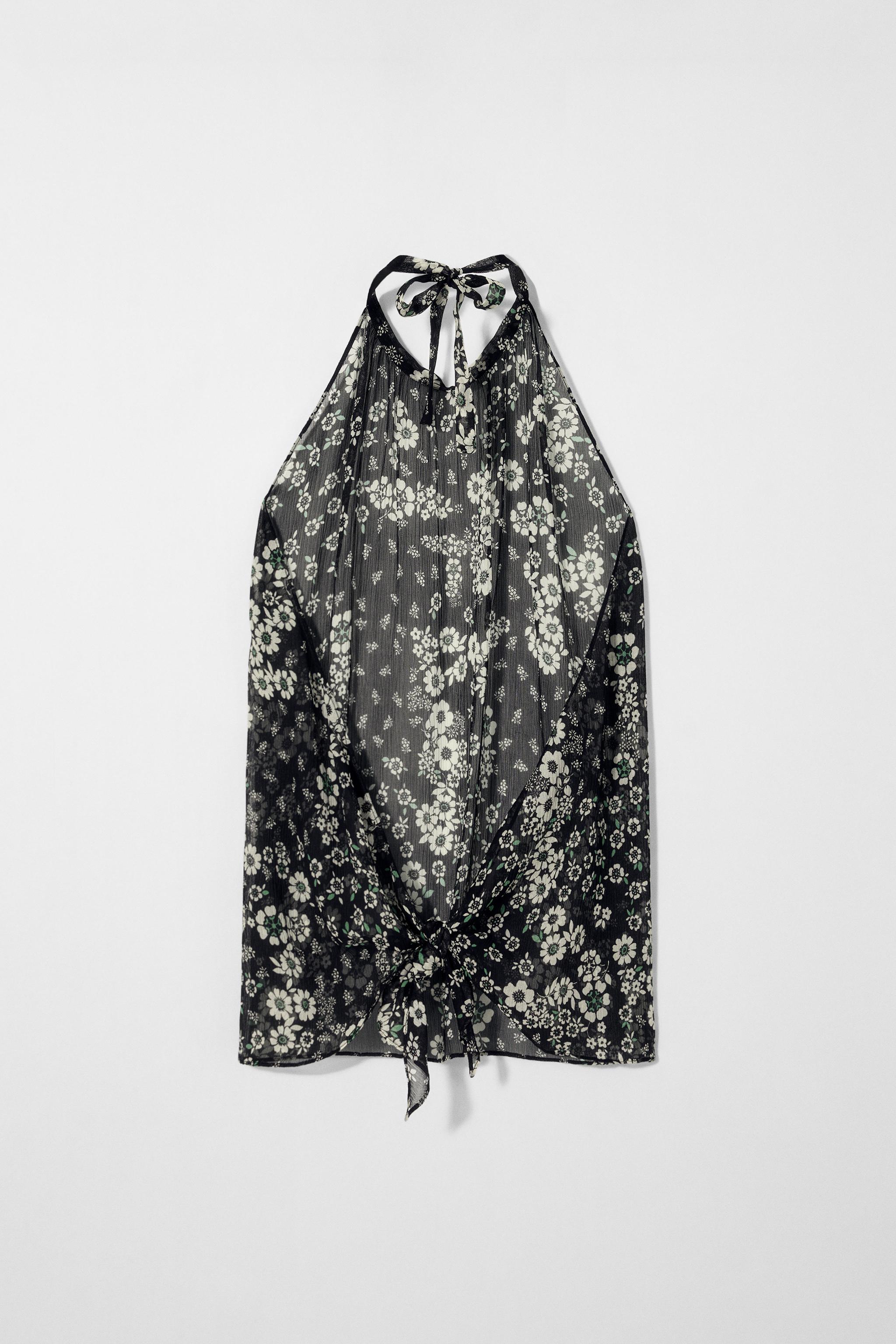 SILK HALTER TOP KATE MOSS X ZARA